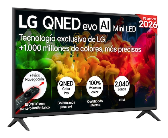 [43QNED81B6C.AEU] QNED evo AI MiniLED 43QNED81B6C.AEU Televisor 109,2 cm (43") 4K Ultra HD Smart TV Wifi Negro