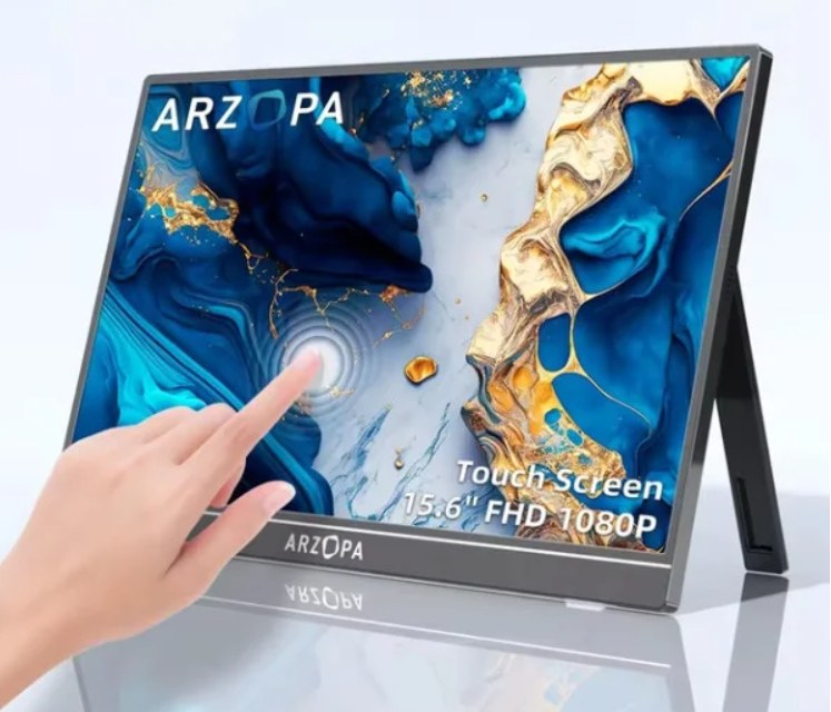 [A1T] A1T pantalla para PC 39,6 cm (15.6") 1920 x 1080 Pixeles Full HD LCD Pantalla táctil Gris