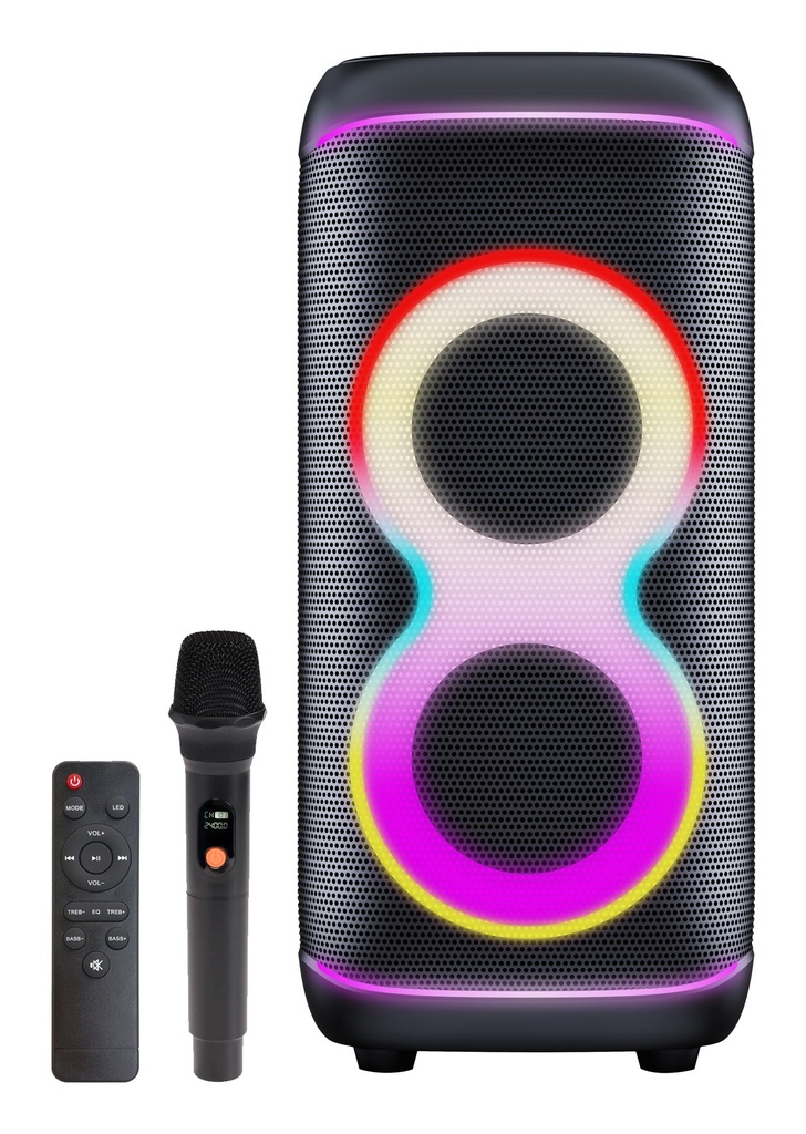 [111151200210] BPS-370 Altavoz para fiestas Negro 100 W