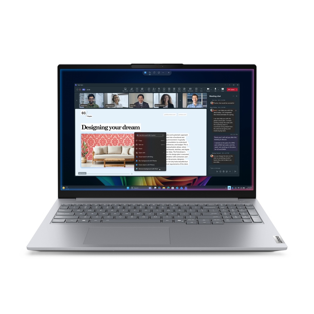 [21UR001VSP] ThinkBook 16 G9 IPL Copilot+ PC Intel Core Ultra 5 325 Portátil 40,6 cm (16") WUXGA 16 GB DDR5-SDRAM 512 GB SSD Wi-Fi 7 (802.11be) Windows 11 Pro Español Gris