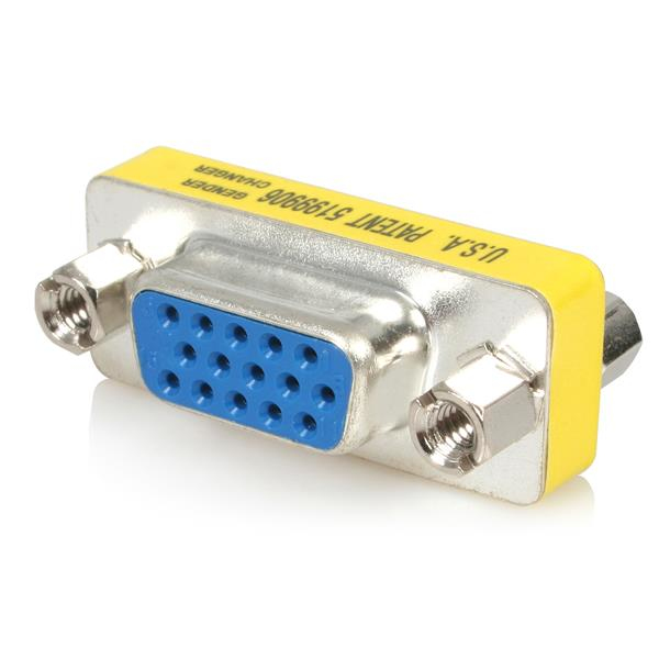 [GC15HSF] Adaptador Cambiador de Género VGA - Acoplador Unión de Conectores HD15 Hembra a Hembra