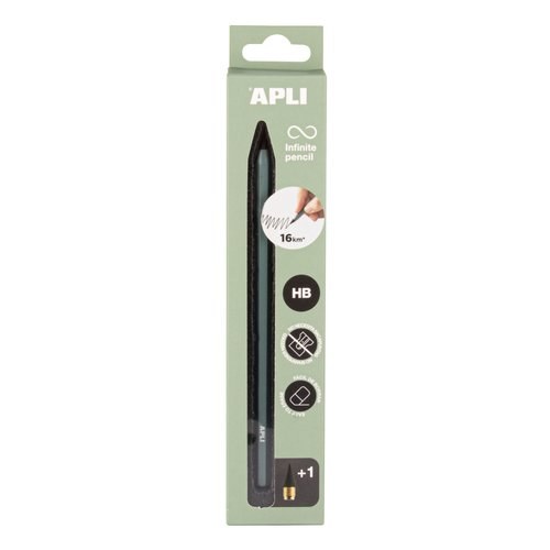 [19801] LAPIZ INFINITO HB CUERPO COLOR VERDE APLI 19801