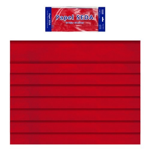 [30310] BOLSA 25H PAPEL SEDA DOHE 50X70CM ROJO
