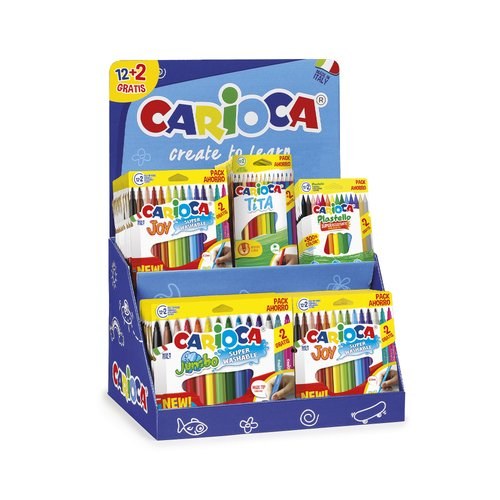 [54225] CARIOCA EXPOSITOR PROMOCIÓN ESPECIAL PACK 12+2 GRATIS