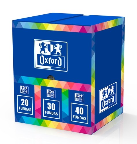 [400199476] OXFORD CARPETA CON FUNDAS LIVE&GO ESPIRAL 30/40/50 EXPOSITOR 20 UD