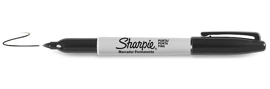 [S0810930] Fine Point marcador permanente Punta fina Negro 12 pieza(s)