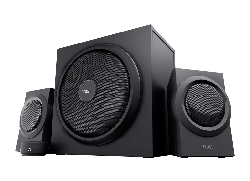 [23696] Yuri conjunto de altavoces 60 W Universal Negro 2.1 canales De 1 vía 15 W