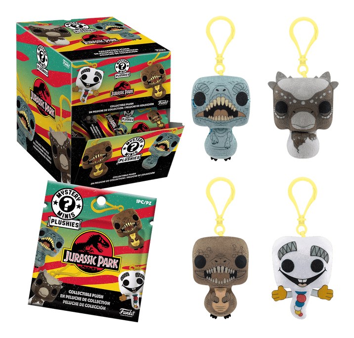 [87857] Mystery Minis Jurassic Park Plush Llavero de anilla Multicolor