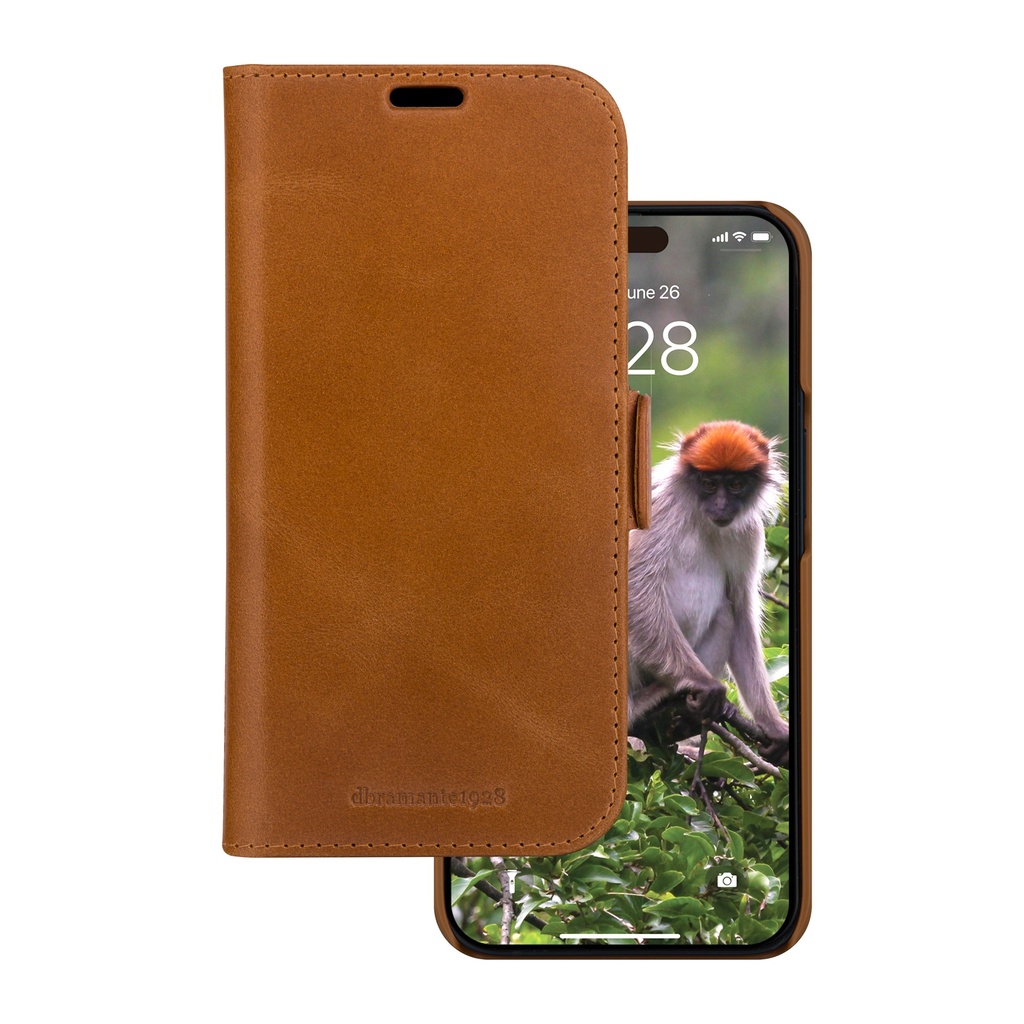 [LY61GT001822] Lynge funda para teléfono móvil Folio Marrón