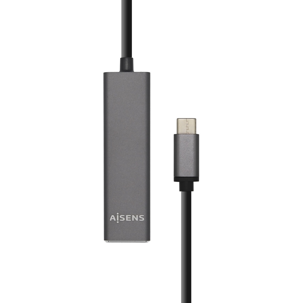 [A109-0403] Hub USB 3.1 USB-C, USB-C/M - 4 x Tipo A/H, Gris, 15 cm