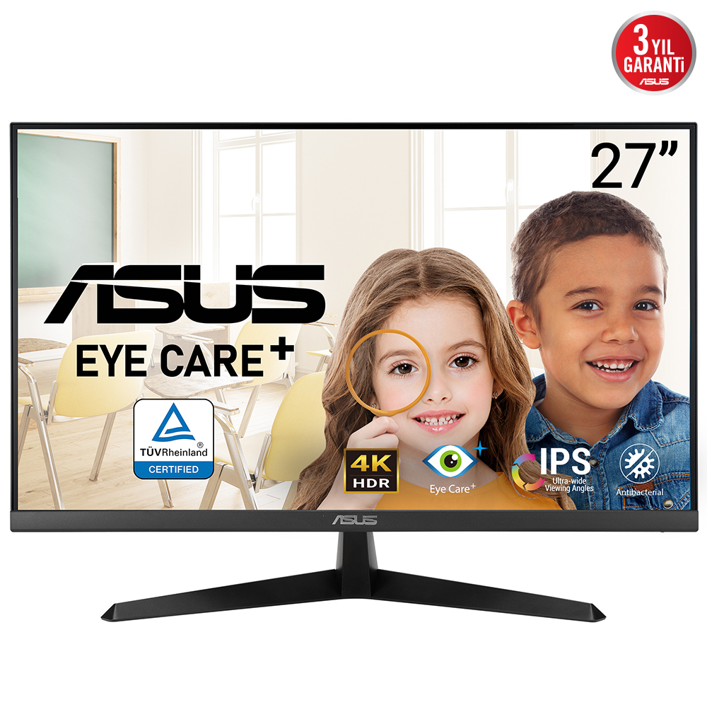 [90LM09U3-B01170] VY27UQ pantalla para PC 68,6 cm (27") 3840 x 2160 Pixeles 4K Ultra HD LCD Negro