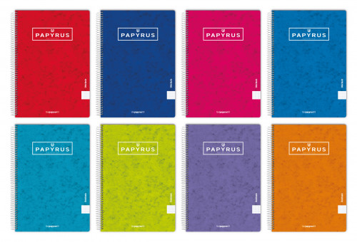 [88451098] CUADERNO TAPA CONTRACOLADA UNICLASIC 4º 80 HOJAS 90GR. 1 LINEA COLORES SURTIDOS PAPYRUS 8851098 - Color no elegible