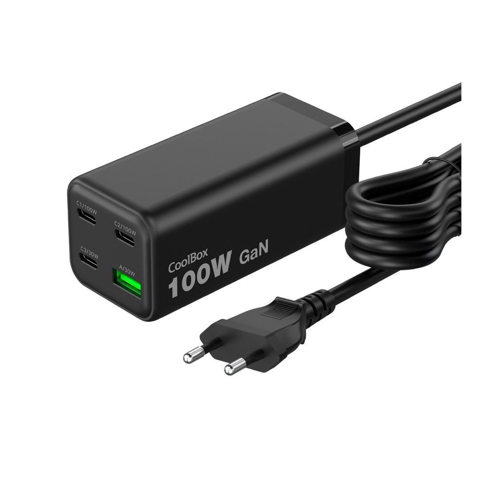 [COO-CUP-100C3AB] ESTACION CARGA USB 100W GAN C+C+C+A SOBREMESA