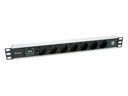333315 unidad de distribución de energía (PDU) 7 salidas AC 1U Negro, Plata