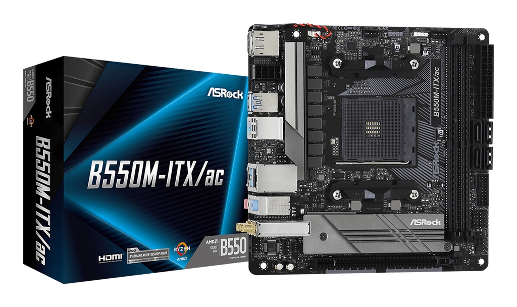 B550M-ITX/ac AMD B550 Zócalo AM4 mini ITX