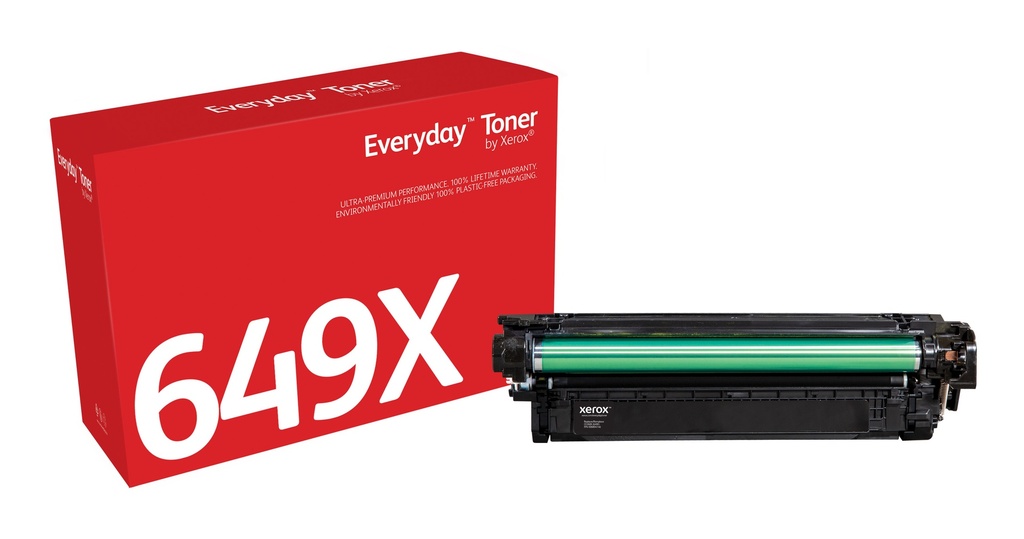 Everyday Toner Everyday Negro di Xerox compatibile con HP 649X (CE260X), Capacidad alta