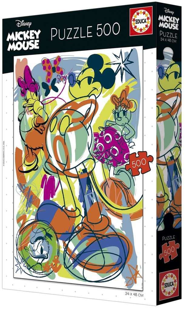 PUZZLE 500 PIEZAS MICKEY &amp;FRIENDS