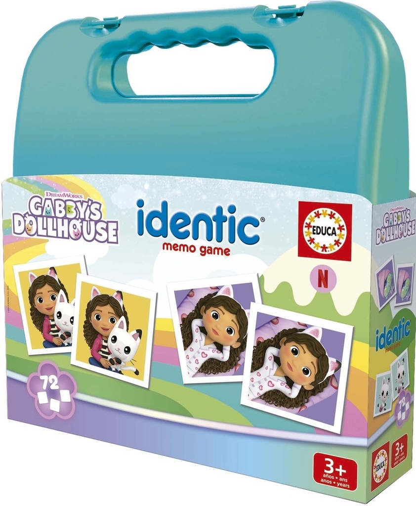 JUEGO IDENTIC MEMO GABBYS DOLLHOUSE MALETA