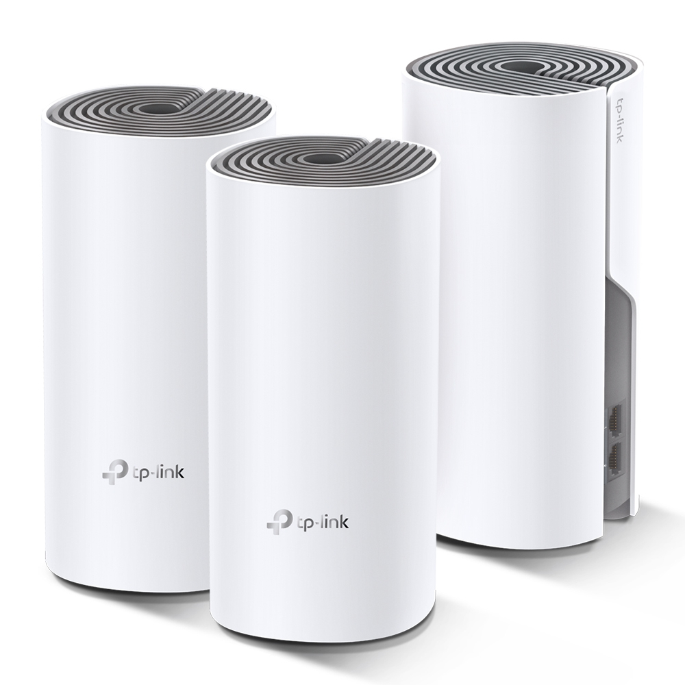 [DECO E4(3-PACK)] Deco E4 (3-pack) Doble banda (2,4 GHz / 5 GHz) Wi-Fi 5 (802.11ac) Blanco, Gris 2 Interno