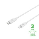 USBLIGHTC2MWH cable de conector Lightning 2 m Blanco
