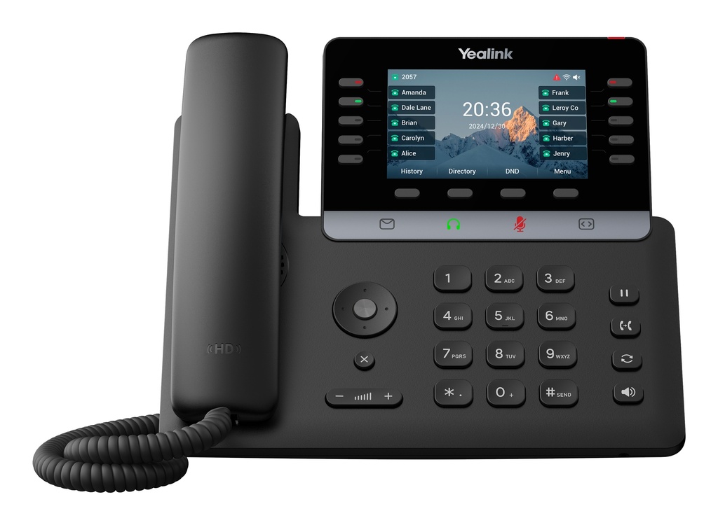 [1301222] T74U teléfono IP Negro LCD