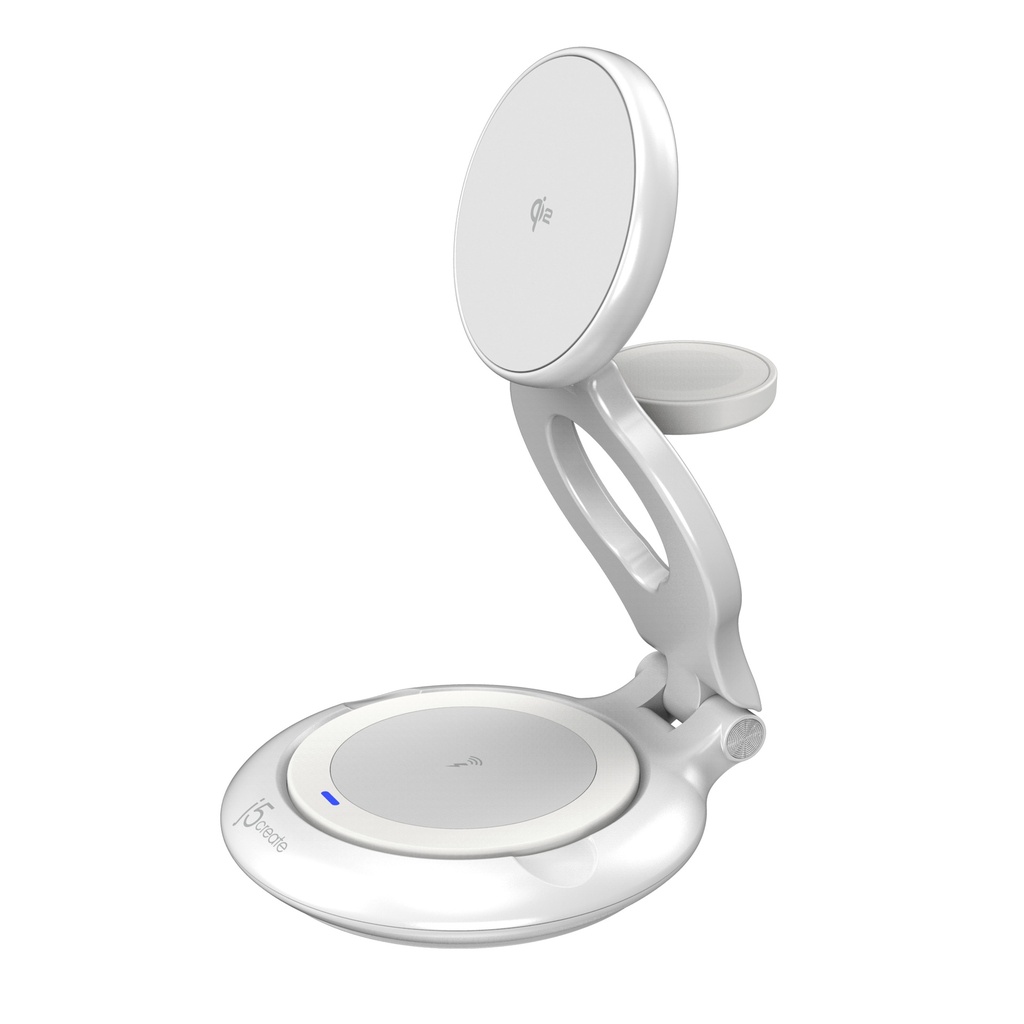[JUPW3415-N] JUPW3415-N cargador de dispositivo móvil Reloj inteligente, Auriculares, Smartphone Blanco USB Cargador inalámbrico Carga rápida Interior