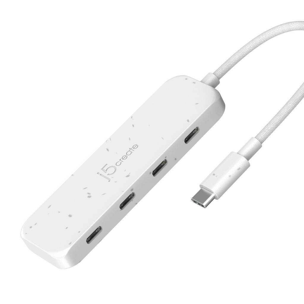 [JCH345EW-N] Concentrador USB-C a 4 puertos de tipo C de 2ª generación ecológico