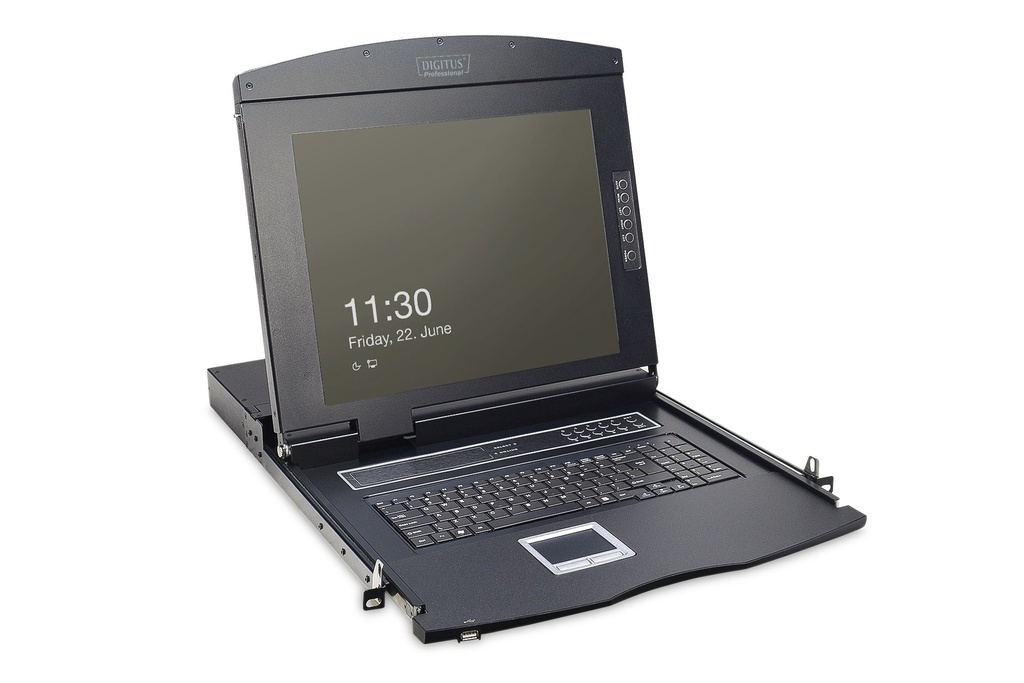 [DS-72210-1ES] Consola modular con TFT de 17" (43,2 cm), KVM de 1 puertos y panel táctil, teclado español