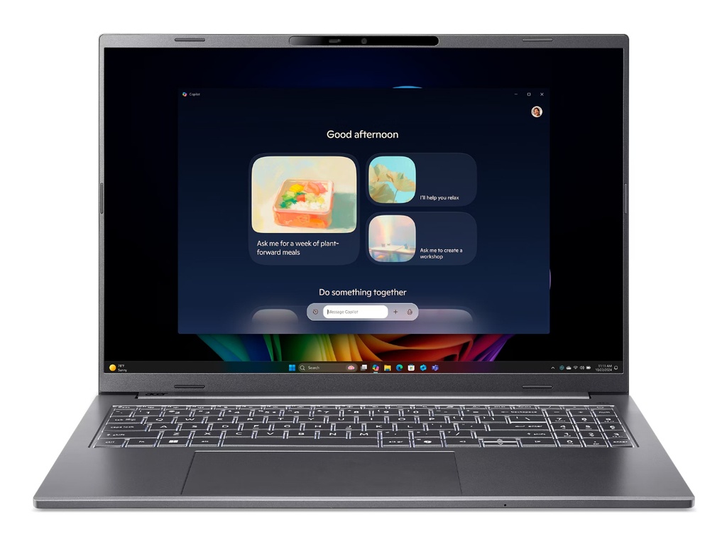 [NX.JP1EB.00B] Aspire 16 AI A16-52M-916E Copilot+ PC Intel Core Ultra 9 288V Portátil 40,6 cm (16") WUXGA+ 32 GB LPDDR5x-SDRAM 1 TB SSD Wi-Fi 7 (802.11be) Windows 11 Home Gris