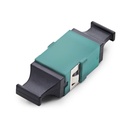 Acoplador de Fibra Óptica MPO/MTP OM3/OM4 Multimodo - para Cableado Recto - Key Up Key Down - Acoplador de Fibra MPO/MTP-PC para Panel de Parcheo - Aqua