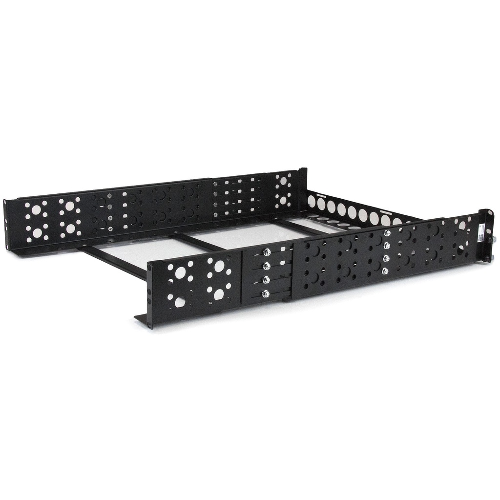 [UNIRAILS2U] Carriles para Rack de Servidores 2U Universales - Carriles para Armario de Servidores con Profundidad Ajustable - Carriles Universales para Rack de 19" - Carriles 2U