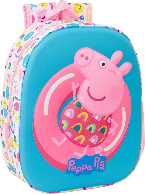 MOCHILA 3D PEPPA PIG 3D 27x33x10cm