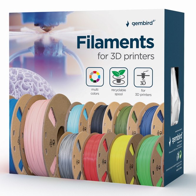 [3DP-PLA1.75-01-R] 3DP-PLA1.75-01-R material de impresión 3d Ácido poliláctico (PLA) Rojo 1,4 kg