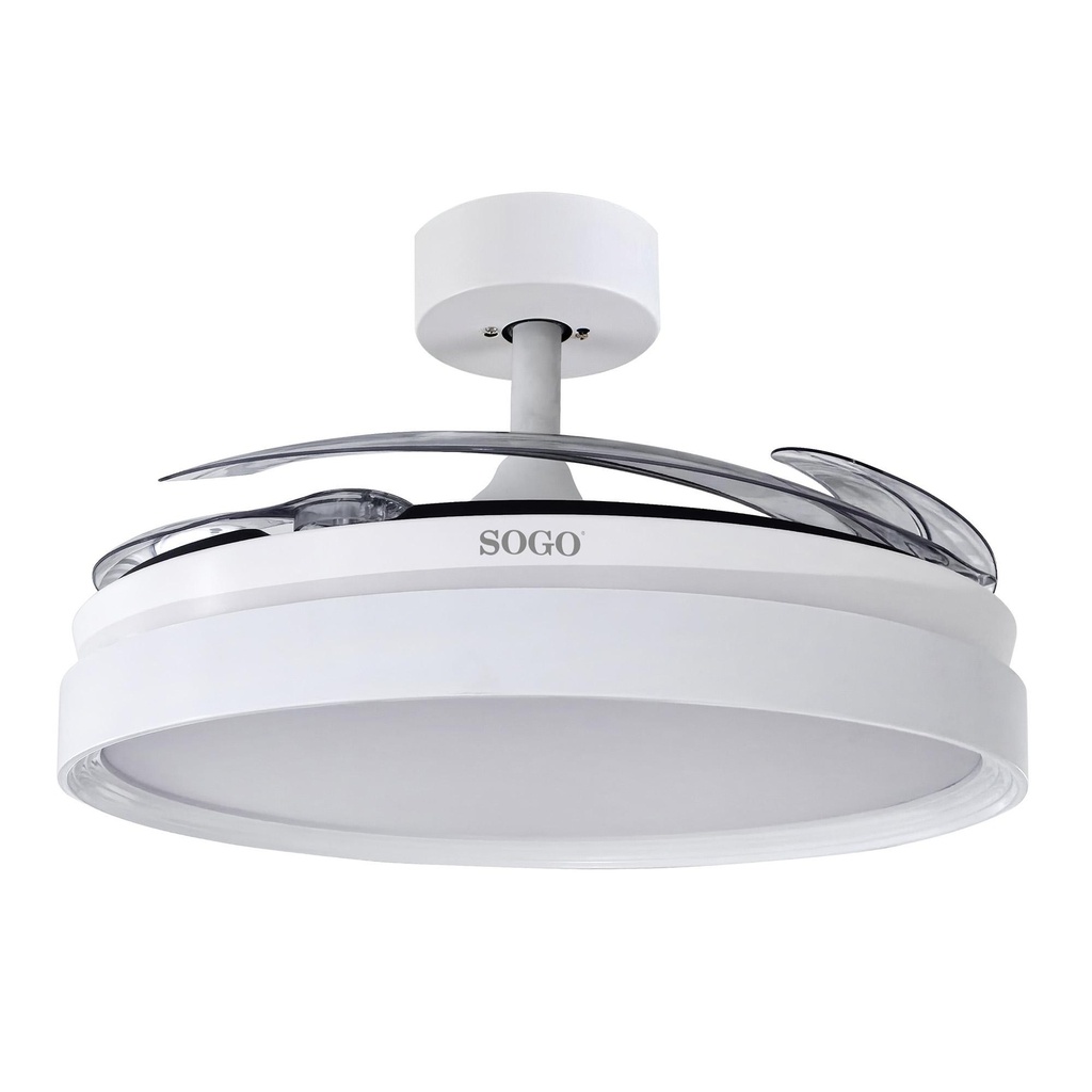 [VEN-SS-21845] Ventilador de Techo Con Aspas Retractiles 30W Blanco