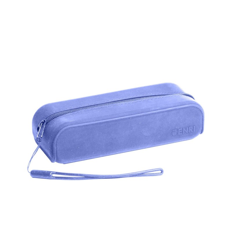 [400185157] Estuche Silicona Azul Sin Forro Interior Monocolor Con Asa 19x5x7cm