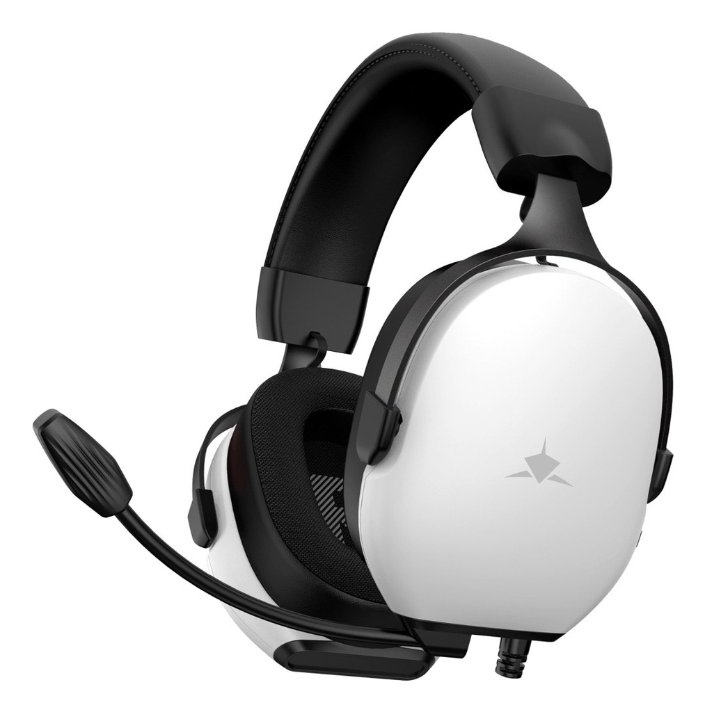 [FOX-W] FOX Auriculares Alámbrico Diadema Juego Blanco, Negro