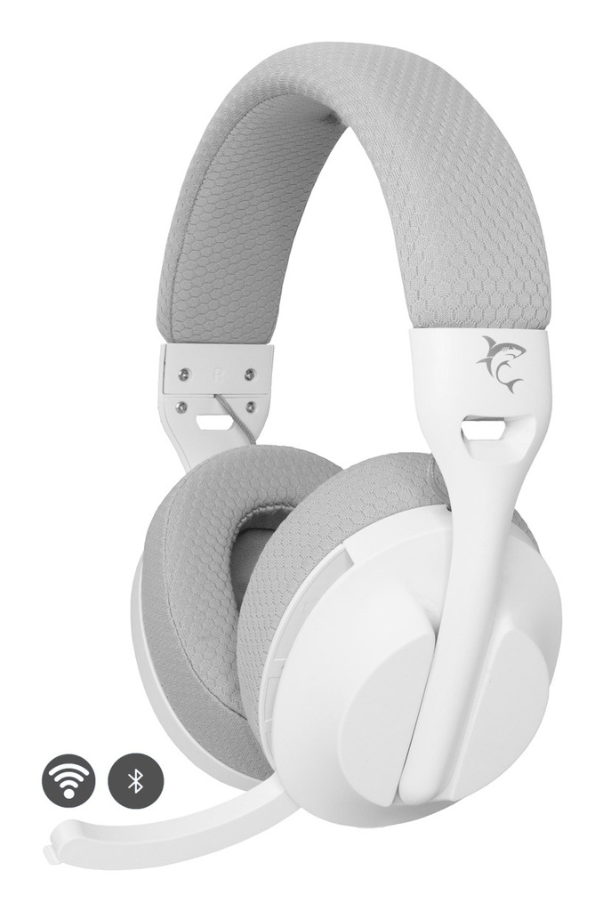 [FALCON WHITE/GREY] FALCON Auriculares Inalámbrico y alámbrico Diadema Juego USB Tipo C Bluetooth Blanco, Gris