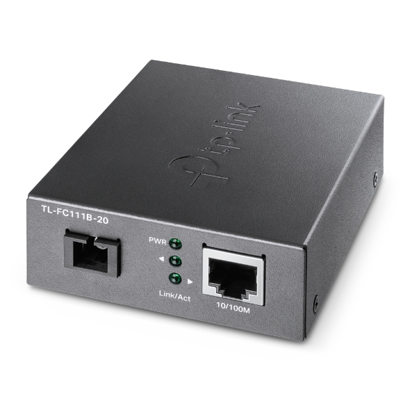 [FC111B-20] Omada TL-FC111B-20 convertidor de medio 100 Mbit/s Monomodo Negro