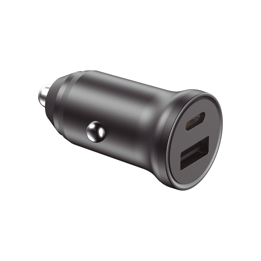 [BXCRC20PD] Cargador de coche 20 W, Carga rápida, Power Delivery y Quick Charge 3.0, Multipuerto, Negro
