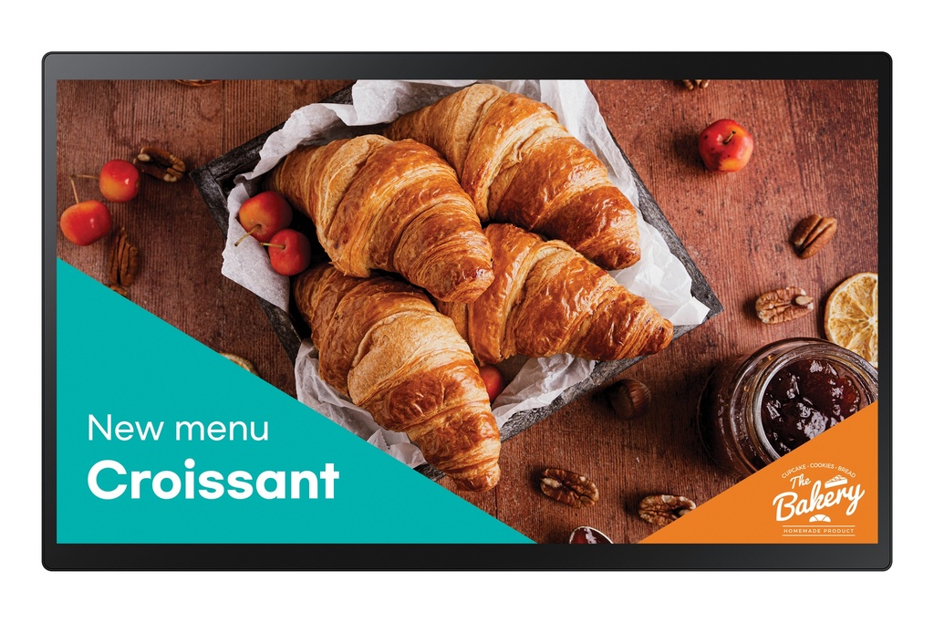 [LH24QBCTBGCXEN] QB24C-T Pantalla plana para señalización digital 61 cm (24") LED Wifi 250 cd / m² Full HD Negro Pantalla táctil Procesador incorporado Tizen 7.0 16/7