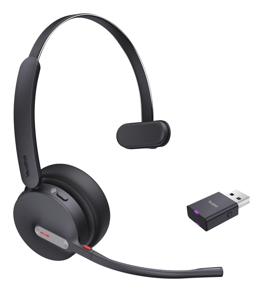 [1208687] WH64 Hybrid Mono Teams Auriculares Inalámbrico Diadema Oficina/Centro de llamadas MicroUSB Bluetooth Negro