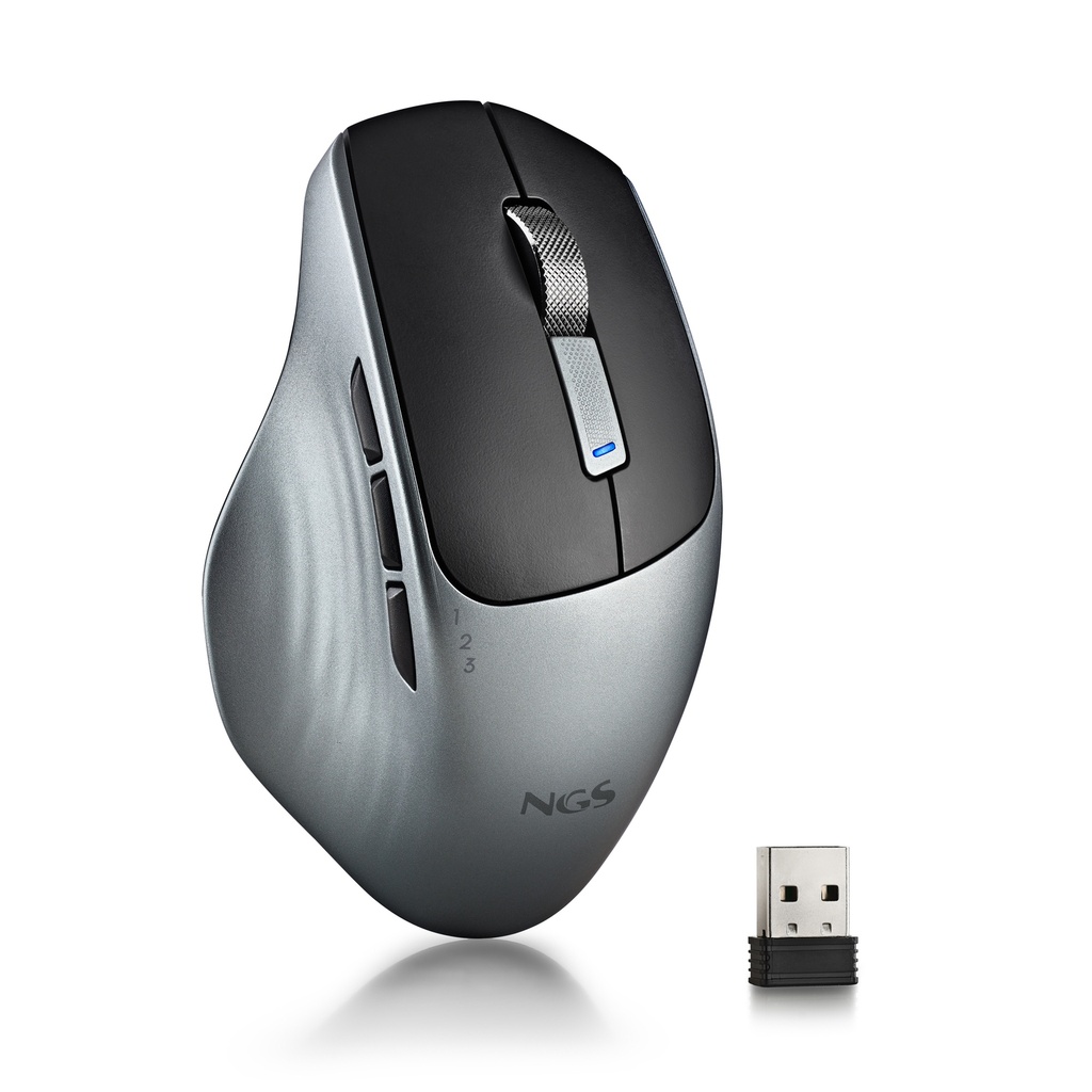 [NGS-MOUSE-1425] LUSH-RB ratón Oficina mano derecha RF inalámbrico Óptico 1600 DPI