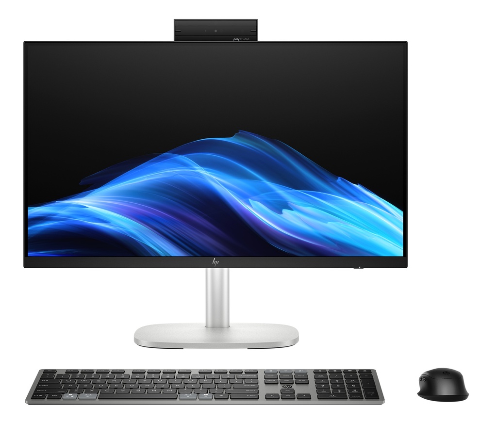 [DE8V0ET] EliteStudio 8 All-in-One G1i 23.8 inch Desktop AI PC Intel Core Ultra 5 60,5 cm (23.8") 1920 x 1080 Pixeles 16 GB DDR5-SDRAM Windows 11 Pro Wi-Fi 7 (802.11be) Plata