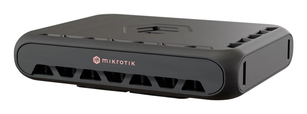 [MA53UG+HBEH] hAP be³ Media router inalámbrico Multi-Gigabit Ethernet Tribanda (2.4 GHz / 5 GHz / 6 GHz) Negro