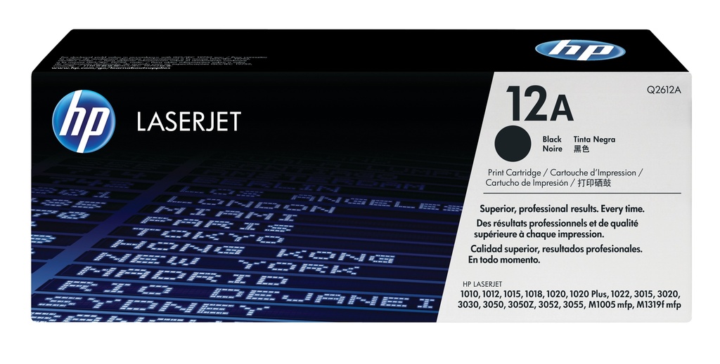Cartucho de tóner original LaserJet 12A negro