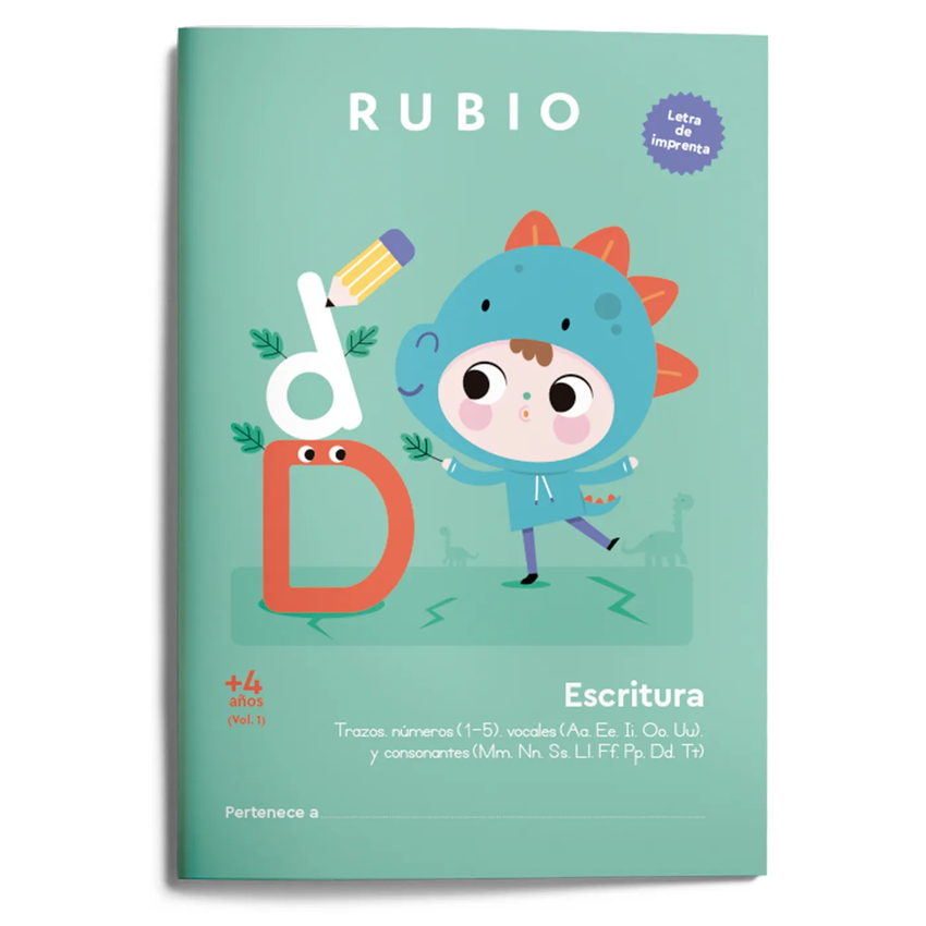 [CIMP4_1] CUADERNO RUBIO A4 ESCRITURA IMPRENTA 4