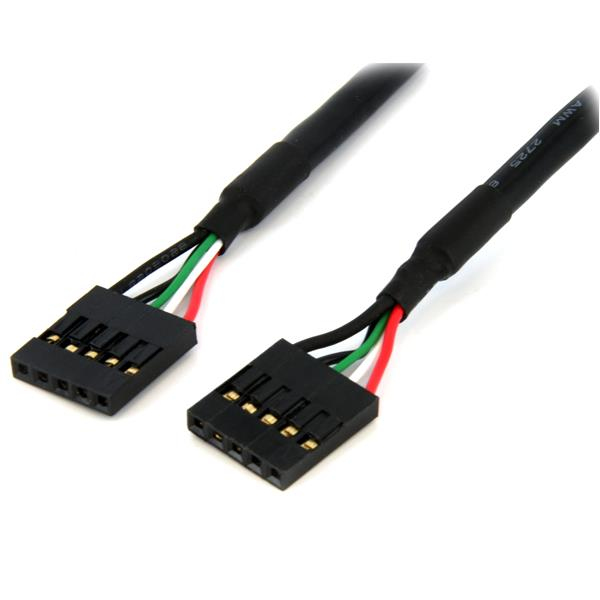 [USBINT5PIN] Cable Interno de 18 pulgadas al USB IDC de 5 pines del Cabezal de la Placa Base  H/H