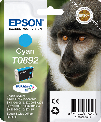 Monkey Cartucho T0892 cian