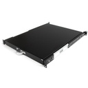 Estante Bandeja 1U Deslizante Telescópica para Armario Rack de Servidores - 0,55m (22 Pulgadas) de Profundidad - Para Rack de Equipos de Red de 19 Pulgadas
