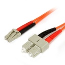 Cable Patch de Fibra Duplex Multimodo 62,5/125 2m LC - SC